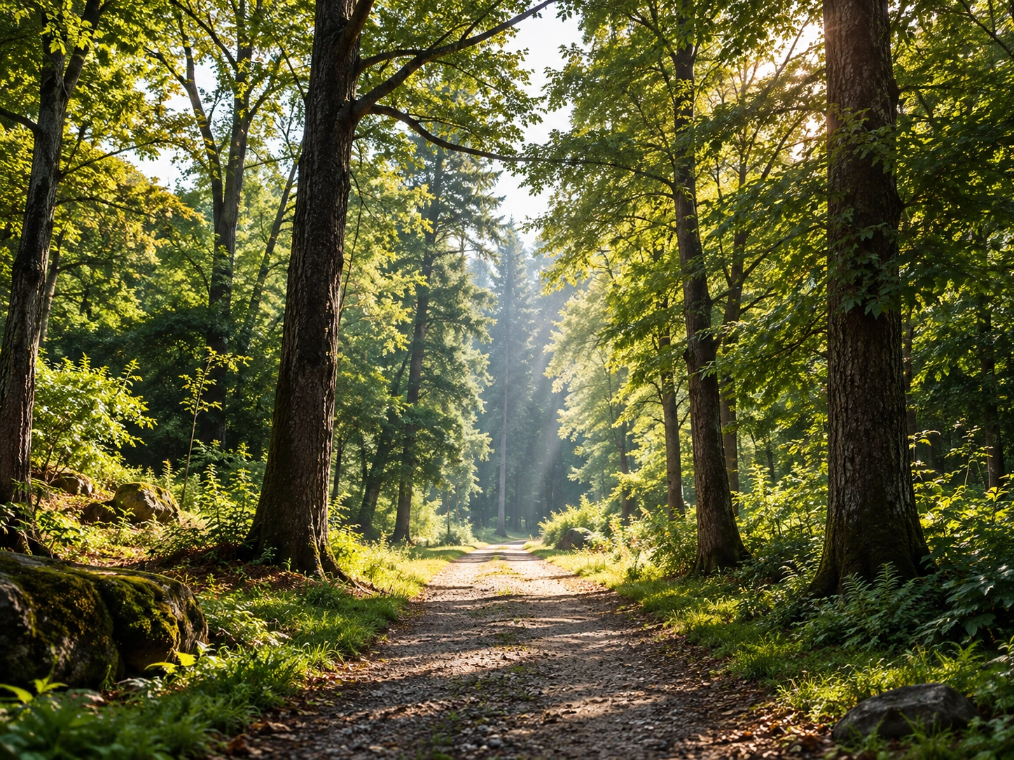 The forest at its greenest.