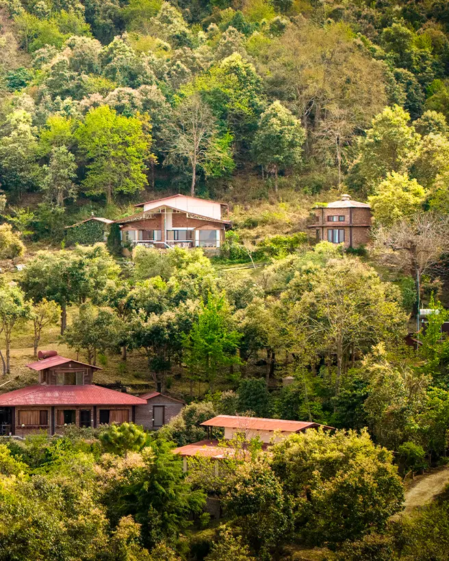 View of the private Misty Mountains estate available for full-property buyout