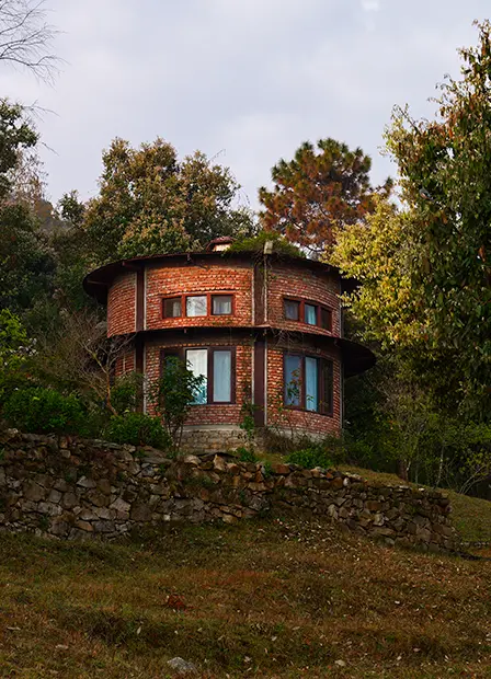 A private suite verandah at Misty Mountains Jhaltola